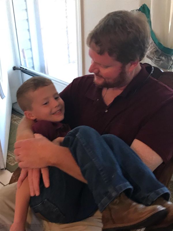 Tony with His Little Buddy