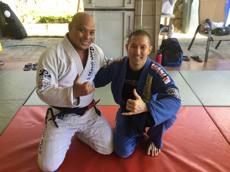 Jayson and His Brother-in-Law at Jiujitsu