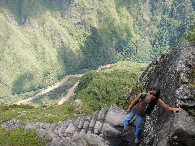 Rosalyn Hiking Wayna Picchu