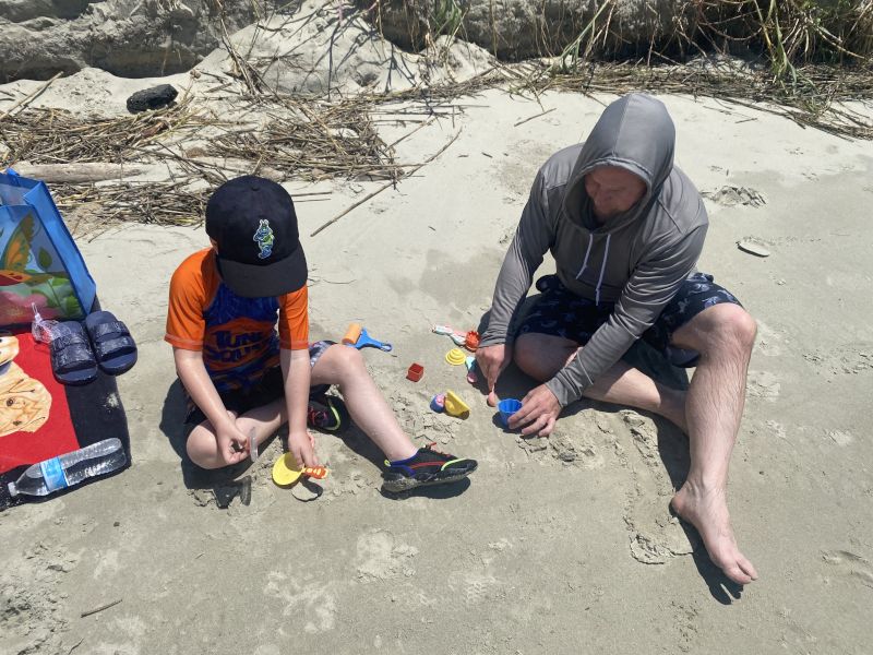 We Love Visiting the Beach & Playing in the Sand