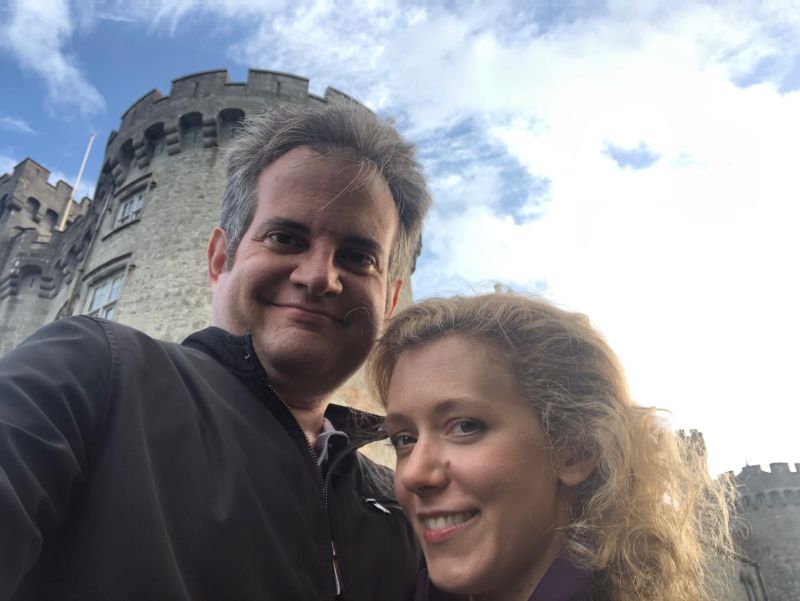 Outside of Kilkenny Castle in Ireland