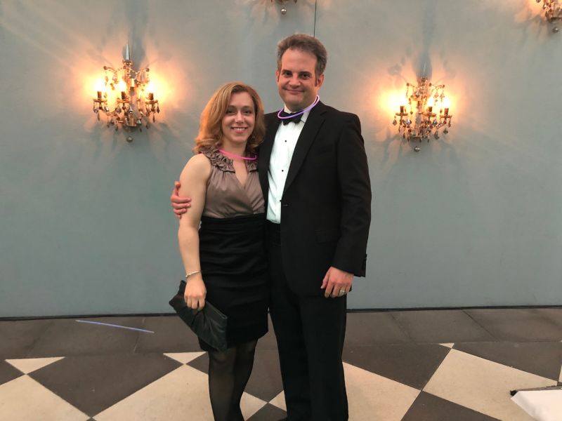 At a Charity Fundraiser