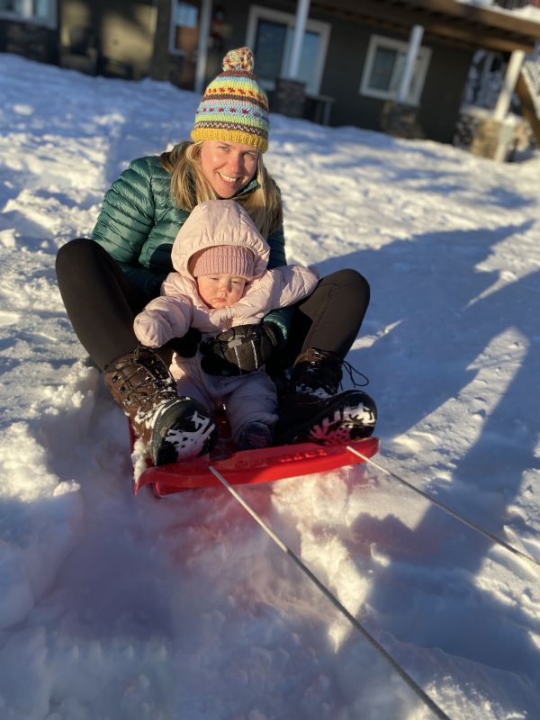 Sledding in Minnesota