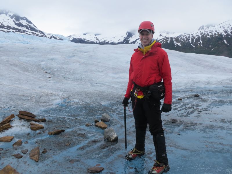 Hiking on a Glacier