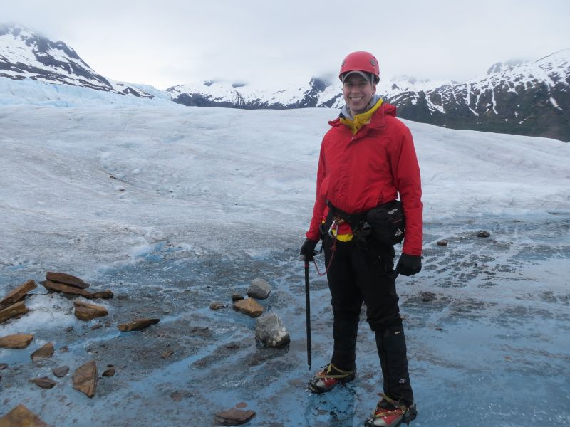 Hiking on a Glacier