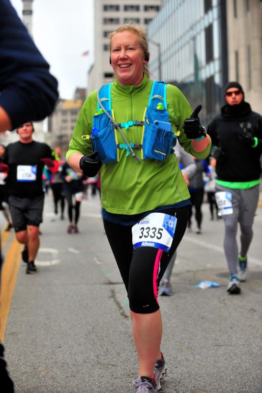 Alison Running a Marathon