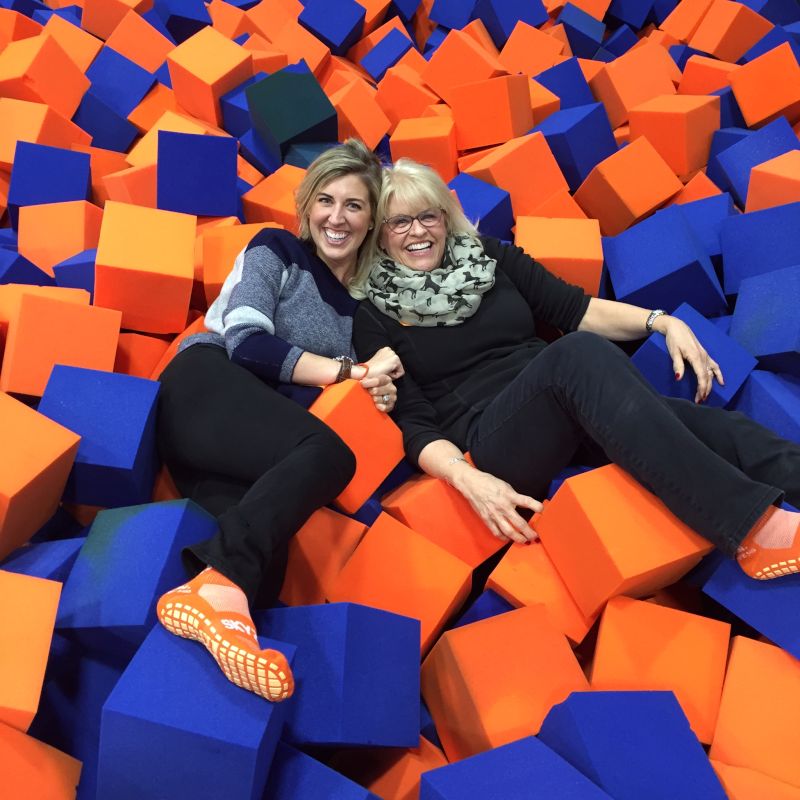 Girls Outing at a Trampoline Park