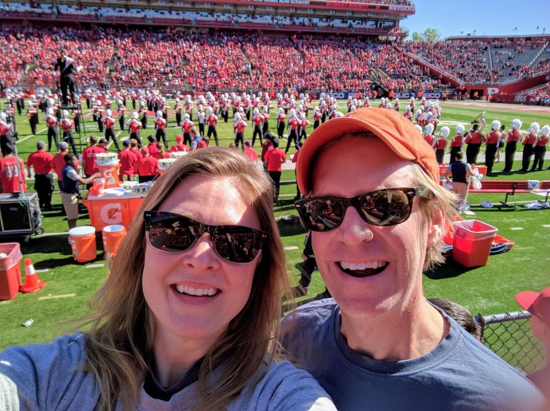 Cheering For Our Favorite College Football Team