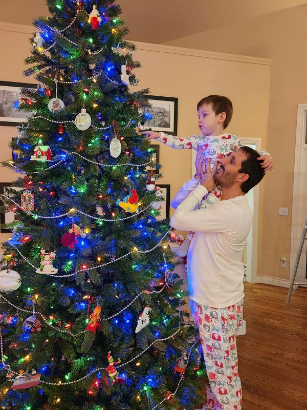 Decorating the Christmas Tree