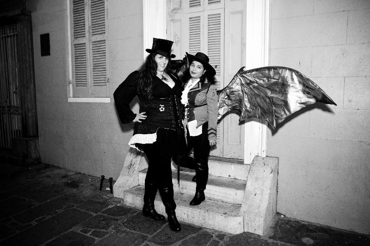 Dressed for a NOLA Costume Wedding Reception