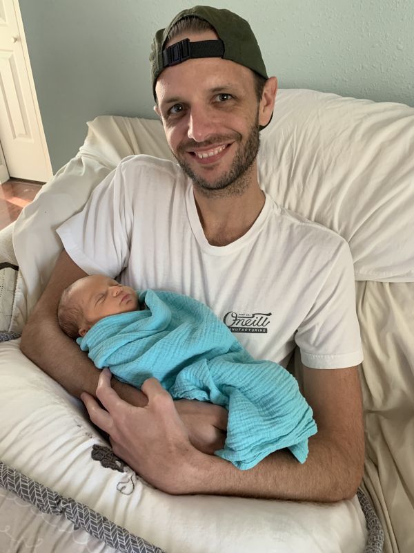 Conrad With a Friend's Baby