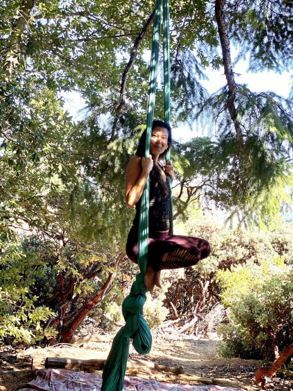 Acrobatics on Silks